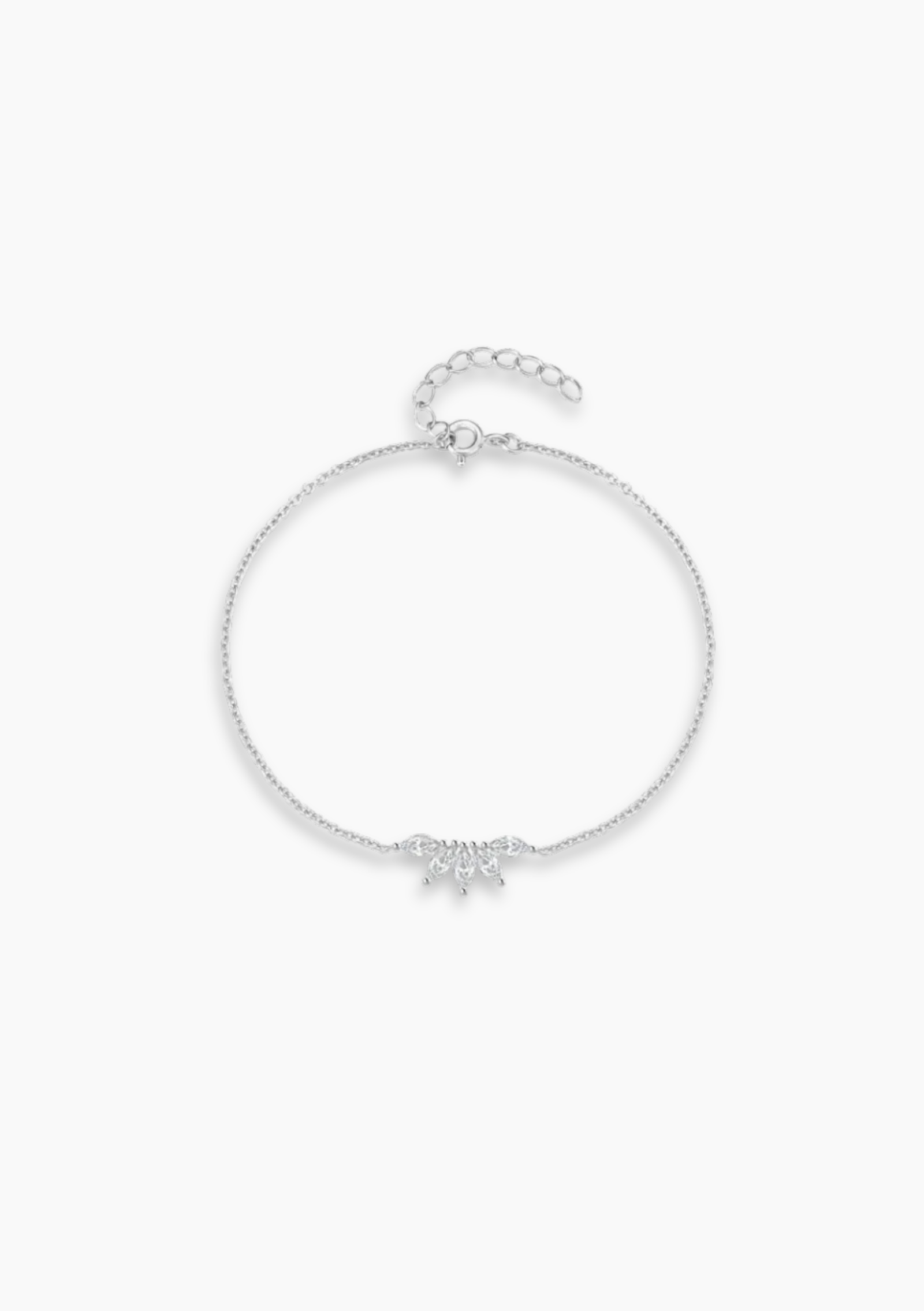 Silver Crown Bracelet