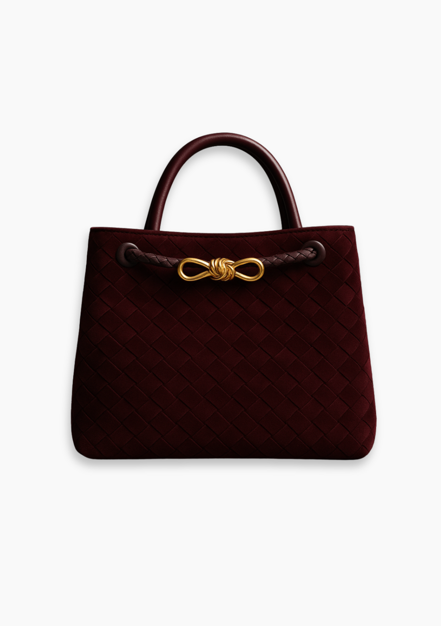 Leather Woven Handbag