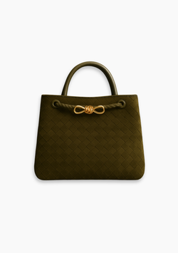 Leather Woven Handbag