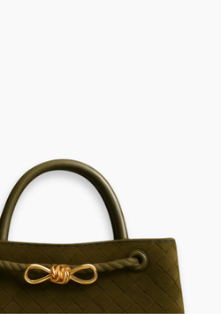 Leather Woven Handbag