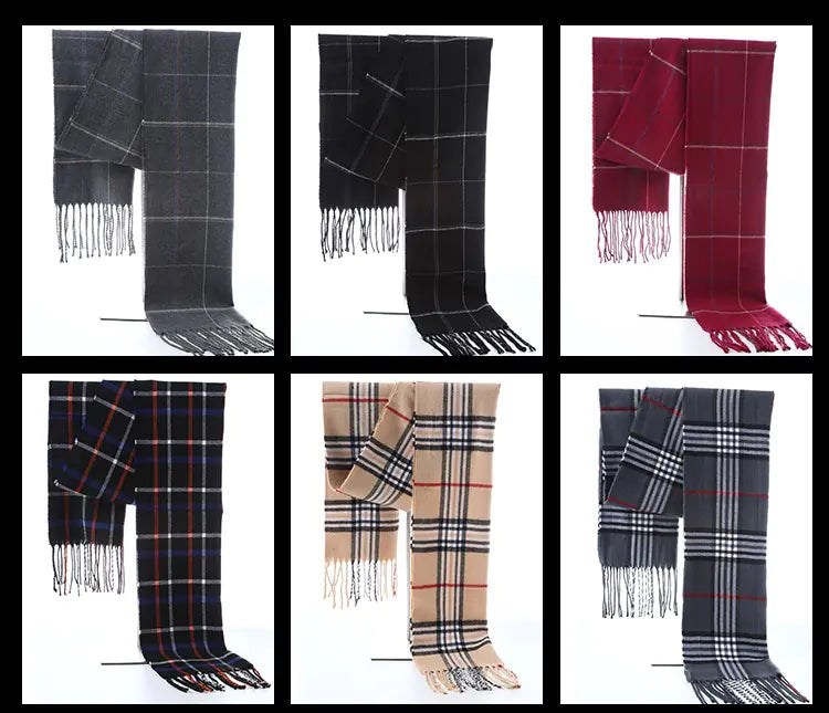 Fashionable Thick Plaid Scarf for Women