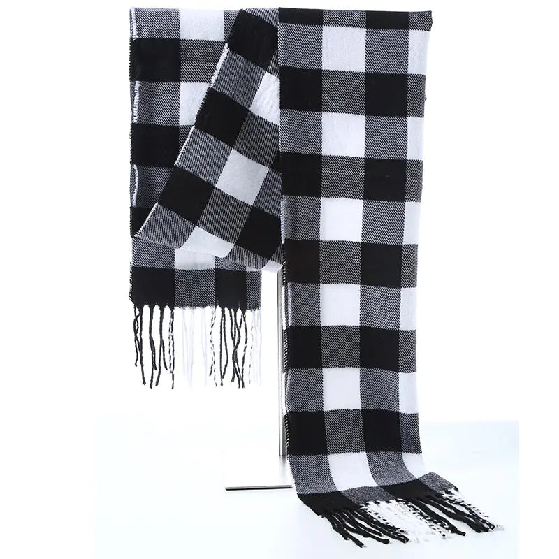 Fashionable Thick Plaid Scarf for Women