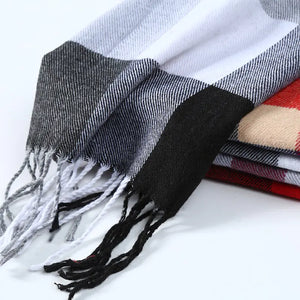 Fashionable Thick Plaid Scarf for Women