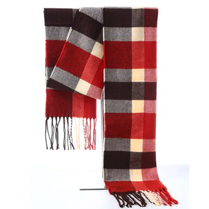 Fashionable Thick Plaid Scarf for Women