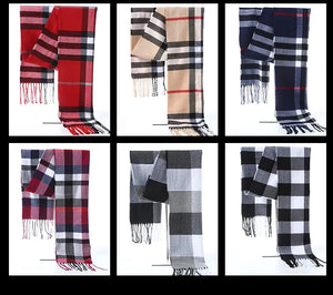 Fashionable Thick Plaid Scarf for Women