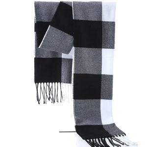 Fashionable Thick Plaid Scarf for Women